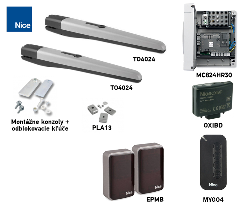 Kit de accionamiento NICE Toona TO4024