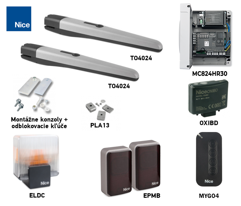 Kit de accionamiento NICE Toona TO4024