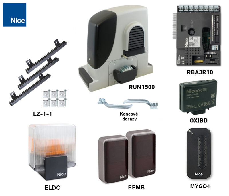 NICE RUN1500 (F): contenido real del kit