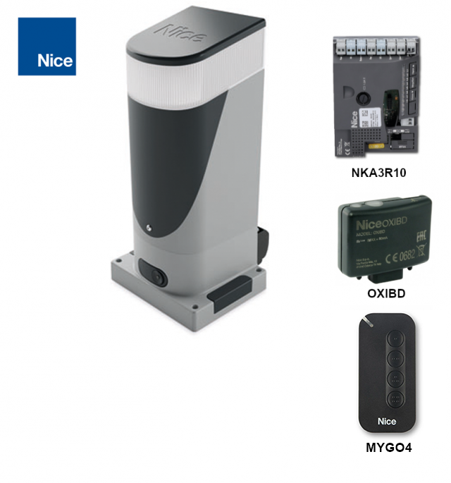 Kit de accionamiento para puerta corredera de hasta 400 kg/6 m NICE Slight SLH400 (B)