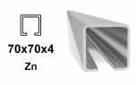Perfil C de 70 × 70 × 4 mm, Zn