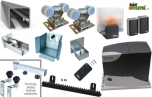 Kit para fabricar una puerta corredera autoportante