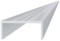 Perfil de fijación de aluminio para lamas, forma de U, ancho 50 mm, AL-UP3, 6 m