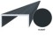 Perfil de fijación de aluminio para lamas, forma de U, ancho 50 mm, AL-UP3, antracita RAL7016, 3 m