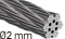 Cable de acero inoxidable Ø2mm