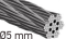 Cable de acero inoxidable Ø5mm